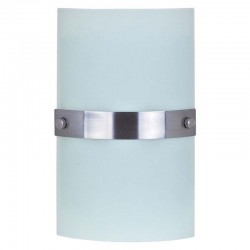 Argos - Satin White Glass Wall Lamp 