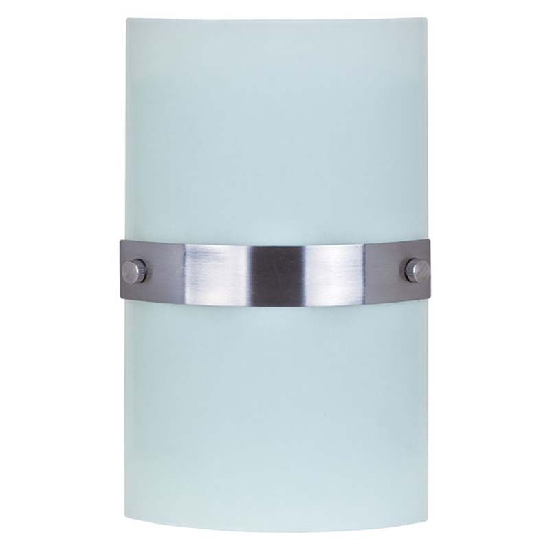 Cork Lighting-WB4832/2SN - Argos - Satin White Glass Wall Lamp