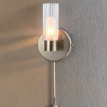 Olivia - Antique Brass Wall Lamp with Clear & White Glass