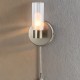 Cork Lighting-WB5014/1AB - Olivia - Antique Brass Wall Lamp with Clear & White Glass