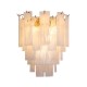 Cork Lighting-WB5270/3WGLD - Cascade - Satin Brass 3 Light Wall Lamp with Slate Glass Style