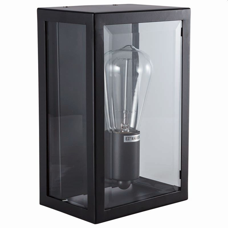 Cork Lighting-WB7150/BL - Ardfield - Black Lantern Wall Lamp