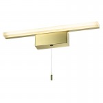 Axel - Satin Brass LED Wall Lamp with White Diffuser
