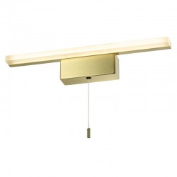 Axel - Satin Brass LED Wall Lamp with White Diffuser