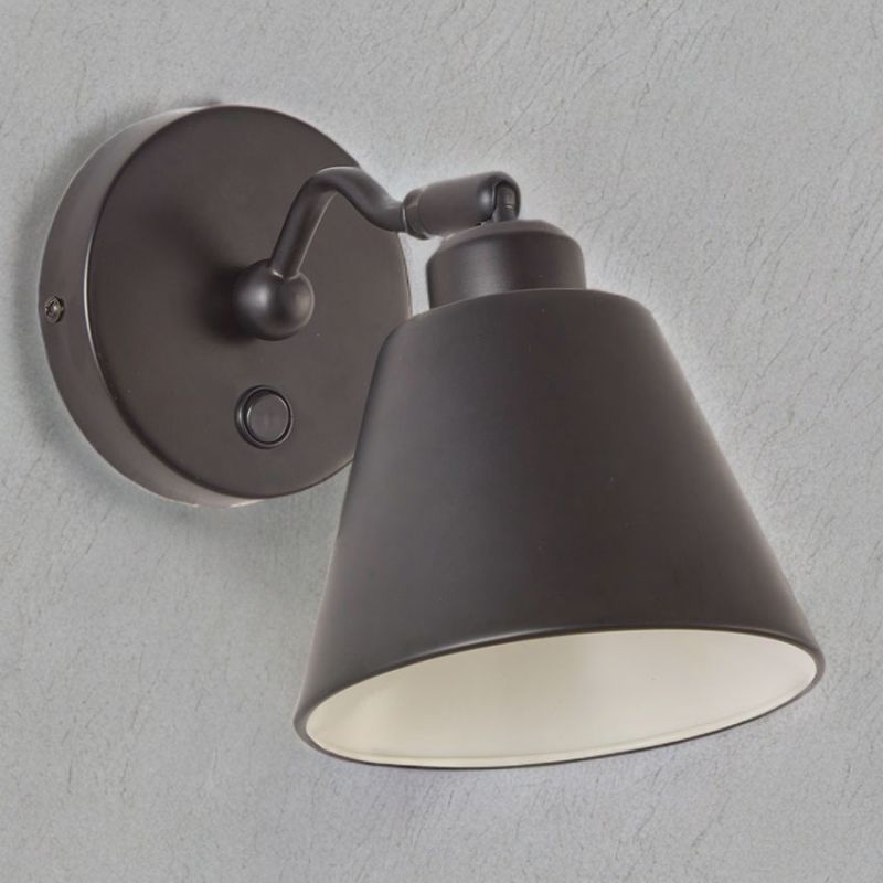 Cork Lighting-WB9180/BL - Harbour - Matt Black Wall Lamp