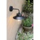 Cork Lighting-EL80014/BLK - Baltimore - Black Wall Lamp with Glass Diffuser IP44
