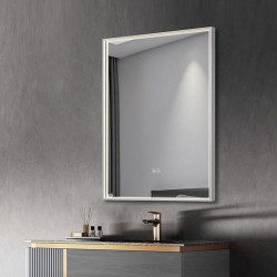 Fabro - Silver LED Mirror - Defogging Function 80 x 60cm Fabro - Silver LED Mirror - Defogging Function 80 x 60cm