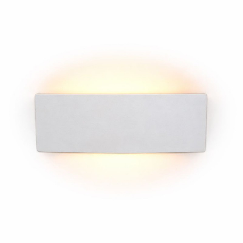 Cork Lighting-UPM225 - Delta - White Plaster Up & Down Wall Lamp