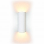 Delta - White Plaster Up & Down Wall Lamp