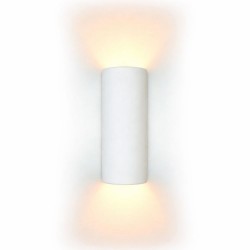 Delta - White Plaster Up & Down Wall Lamp