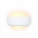 Delta - White Plaster Up & Down Wall Lamp
