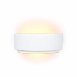 Delta - White Plaster Up & Down Wall Lamp