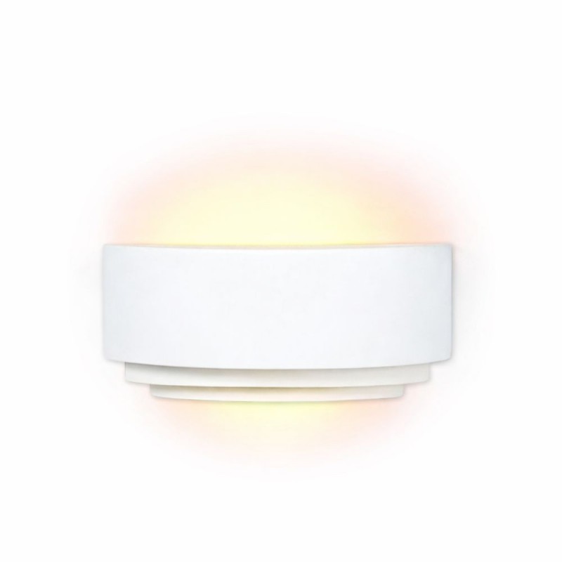 Cork Lighting-UPM270 - Delta - White Plaster Up & Down Wall Lamp