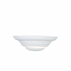 Delta - White Plaster Up & Down Wall Lamp