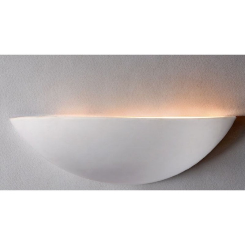 Cork Lighting-UPM90 - Delta - White Plaster Wall Lamp