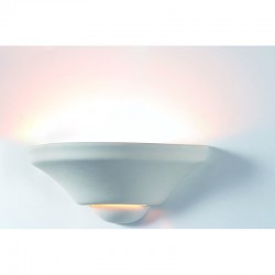 Delta - White Ceramic Up & Down Wall Lamp