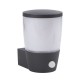 Searchlight-0587GY - Tucson - Outdoor White & Clear with Dark Grey PIR Wall Lamp