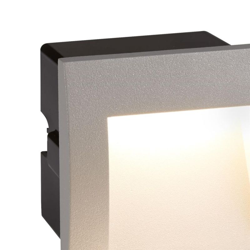 Searchlight-0661GY - Ankle - LED Grey Surface Square Brick Light