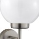 Searchlight-075 - Orb Lanterns - Stainless Steel with White Globe Wall Lamp