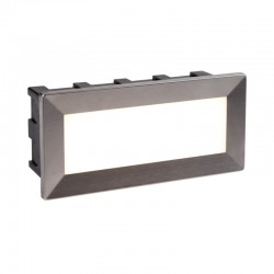 Ankle - LED 4000K White & Stainless Steel Brick Light Ankle - LED 4000K White & Stainless Steel Brick Light