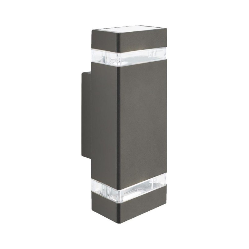 Searchlight-1002-2GY - Sheffield - Outdoor Dark Grey 2 Light Wall Lamp