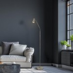 Jolly - Satin Silver Floor Lamp