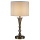 Searchlight-1011AB - Oscar - Antique Brass Table Lamp with Oatmeal Linen Shade