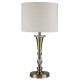 Searchlight-1011AB - Oscar - Antique Brass Table Lamp with Oatmeal Linen Shade