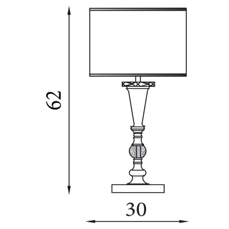 Searchlight-1011AB - Oscar - Antique Brass Table Lamp with Oatmeal Linen Shade