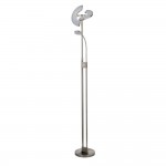 Gio - Satin Nickel & Chrome LED Mother & Child Floor Lamp