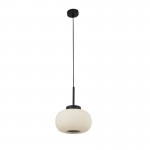 Lumina - White Ribbed Glass & Black Pendant Lumina - White Ribbed Glass & Black Pendant
