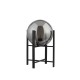 Table & Floor Lamp - Amsterdam - Smoky Glass & Black Table Lamp Searchlight-1029-1SM - Amsterdam - Smoky Glass & Black Table Lamp