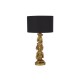 Searchlight-1030GO - 3 Wise Monkeys - Gold Table Lamp with Black Shade