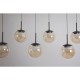 Searchlight-10321-7BZ - Solis - Bronze LED over Island Fitting with Amber Glass & Crystal