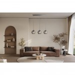 Balls - Polished Chrome 3 Light over Island Fitting with Small Smoked Mirrored Glass