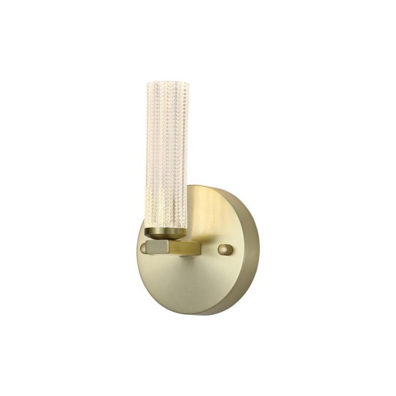 Searchlight-10371SB - Aberdeen - Satin Brass LED Wall Lamp with Decorative Diffuser