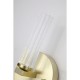 Searchlight-10371SB - Aberdeen - Satin Brass LED Wall Lamp with Decorative Diffuser