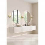 Aberdeen - Satin Brass LED Wall Lamp with Decorative Diffuser