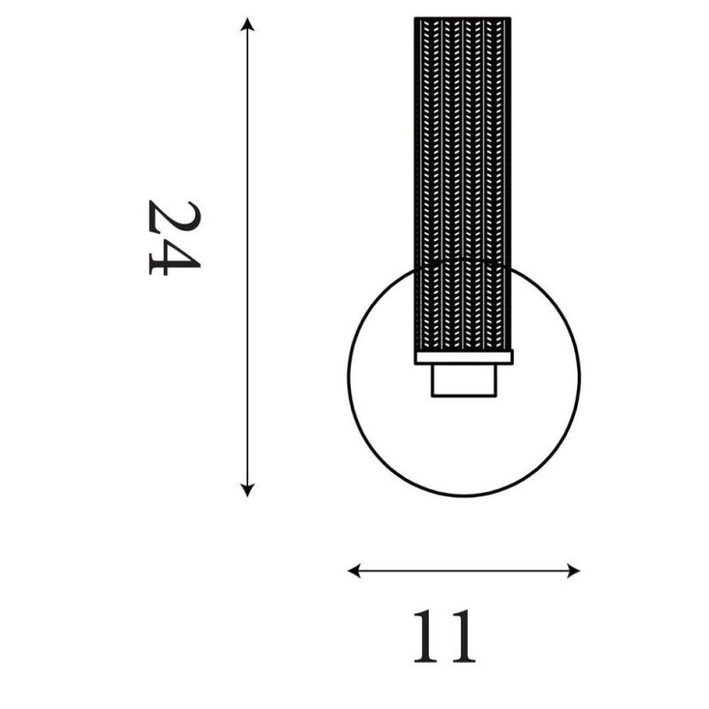 Searchlight-10371SB - Aberdeen - Satin Brass LED Wall Lamp with Decorative Diffuser