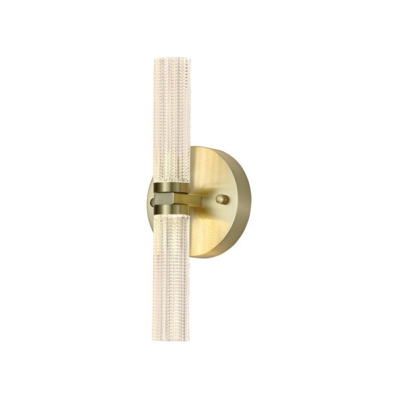 Searchlight-10372SB - Aberdeen - Satin Brass LED Wall Lamp with Decorative Diffuser