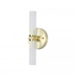 Aberdeen - Satin Brass LED Wall Lamp with Decorative Diffuser