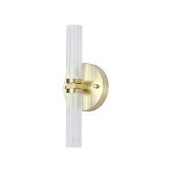 Aberdeen - Satin Brass LED Wall Lamp with Decorative Diffuser