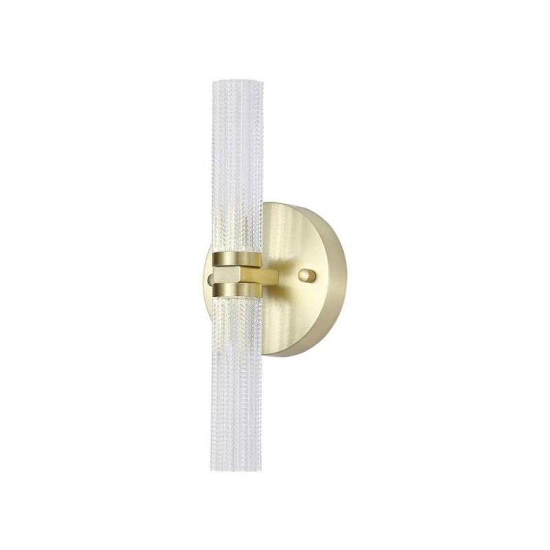 Searchlight-10372SB - Aberdeen - Satin Brass LED Wall Lamp with Decorative Diffuser