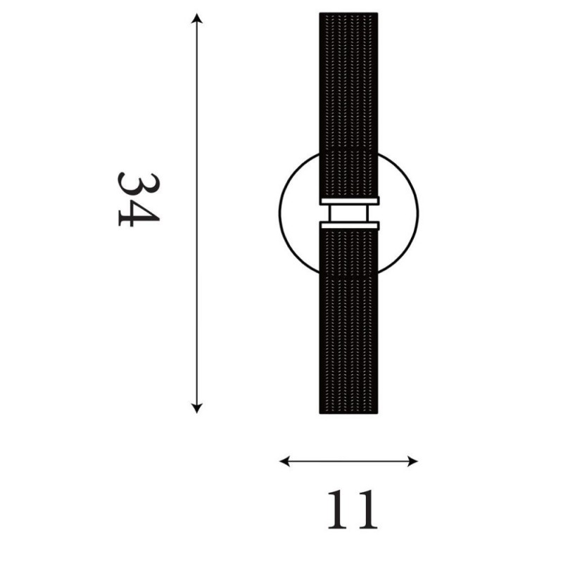 Searchlight-10372SB - Aberdeen - Satin Brass LED Wall Lamp with Decorative Diffuser