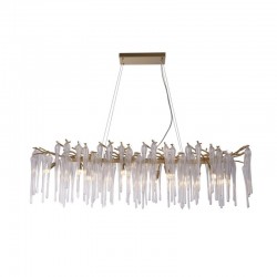 Heritage - Gold 10 Light over Island Fitting with Clear Glass Heritage - Gold 10 Light over Island Fitting with Clear Glass