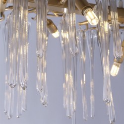 Heritage - Gold 10 Light over Island Fitting with Clear Glass Heritage - Gold 10 Light over Island Fitting with Clear Glass