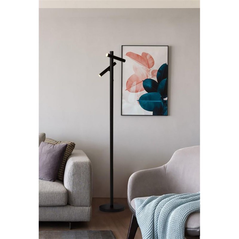 Searchlight-10460BK - Rechargeable - Black Rechargeable LED Floor Lamp