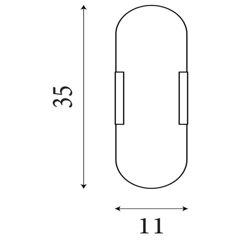Searchlight-11138BK - Opaline - Matt Black LED Wall Lamp with Marble Resin Diffuser