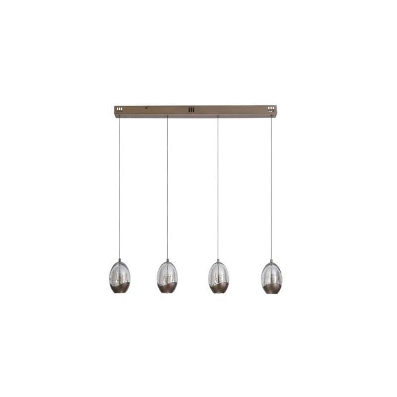 Searchlight-11140-4LT - Seeds - Latte 4 Light LED over Island Fitting with Champagne Glass