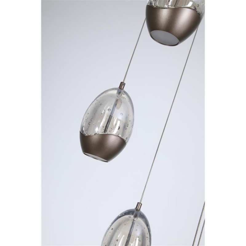 Searchlight-11141-5LT - Seeds - Latte 5 Light LED Cluster Pendant with Champagne Glass